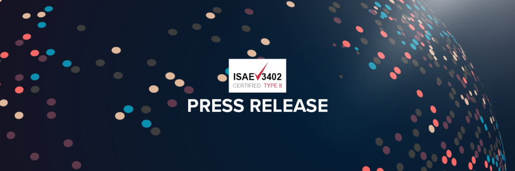 ISAE 3402 Press Release Banner